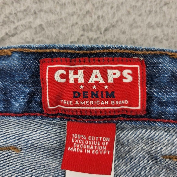 Chaps‎ Jeans Mens 38x30 Blue Denim Straight Leg Medium Wash Classiccore Casual - Picture 5 of 15